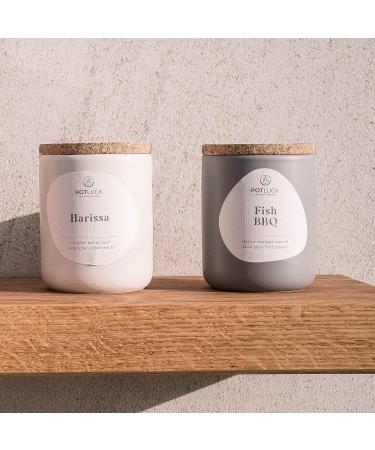 POTLUCK Harissa Spice Mix | Vegan & Gluten-Free | 60g Ceramic Pot | Natural Ingredients for International Shipping - Buy Online on GoSupps.com