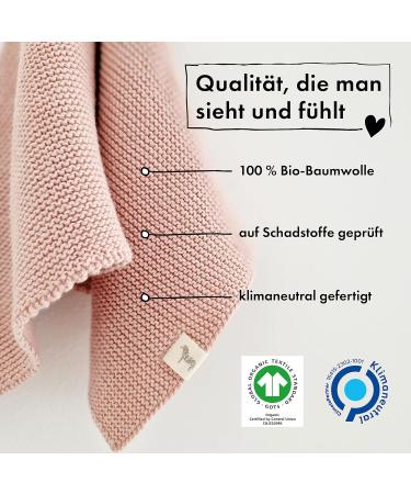 Moyo Baby Gift Set in Ros | 2-Part Gift Set with Knitted Rabbit Towel & Booties | Perfect Newborn Gift for Boys & Girls | Ideal Baby Shower Gift for New Parents - Buy Online on GoSupps.com