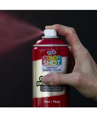 Bulk 4-Pack Red 8 oz Tulip ColorShot Outdoor Upholstery Spray Paint - Long-lasting formula for vibrant results - Buy Online on GoSupps.com