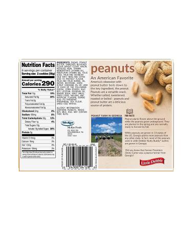 Little Debbie Peanut Butter Crunch Bars - 11.72 Oz Box, 6 Twin Wrapped Cookies, 12 Count - Buy Online on GoSupps.com