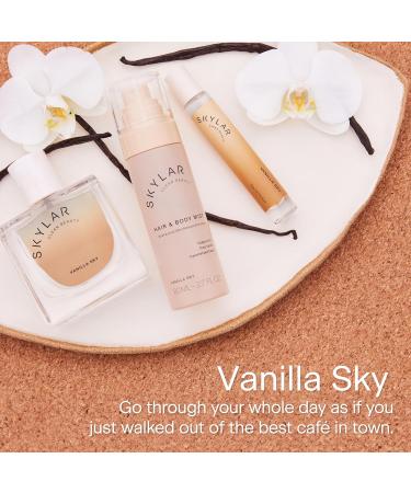 Skylar Vanilla Sky Hair & Body Mist | Hypoallergenic & Clean Fragrance | Vegan Cruelty Free and Safe For Sensitive Skin | 80 ML 2.7 Fl Oz - Buy Online on GoSupps.com