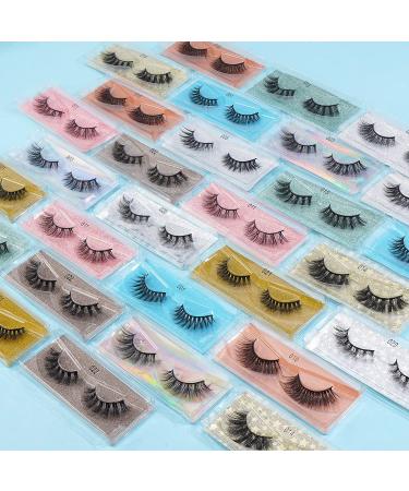 30 Pairs Faux Mink Lashes - MAGEFY 10 Styles Mixed Soft & Reusable Eyelashes Bulk with Glitter Boxes - Buy Online on GoSupps.com
