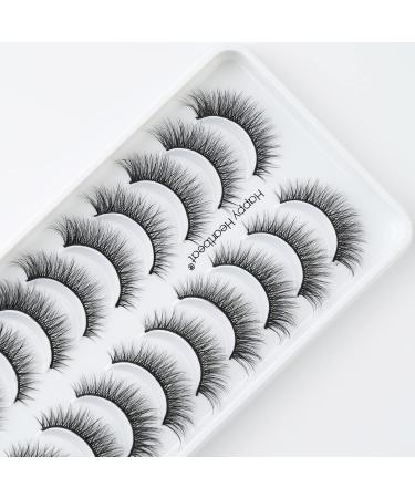 3D Cat-Eye Wispy False Eyelashes - Natural Fluffy & Reusable - Supernatural Faux Mink Heartbeat (H7) - Buy Online on GoSupps.com