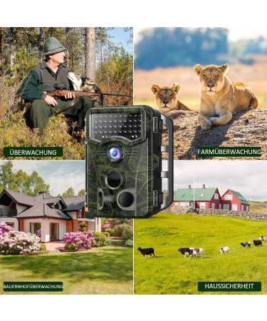 4K 48MP Wild Camera - IP66 Hunting Camera with 120 Wide Angle & 0.2s Trigger Time - IR LEDs & 2.4'' LCD for Wildlife Observation - Buy Online on GoSupps.com