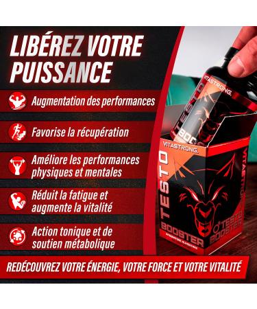 Vitastrong Testosterone Booster 100% Natural and Safe Tablet Made in Italy High Quality for Extreme Increases Testosterone Levels and Muscle Mass - Buy Online on GoSupps.com