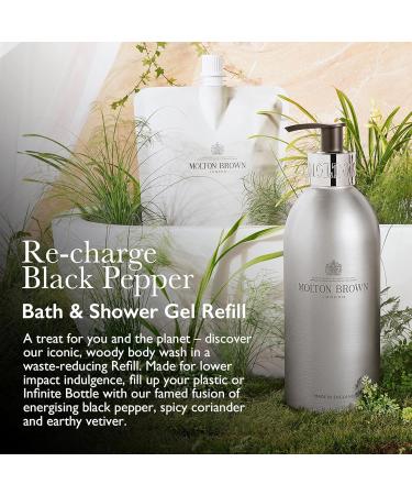 Molton Brown Re-Charge Black Pepper Bath & Shower Gel Refill 400 ml New Version - Buy Online on GoSupps.com