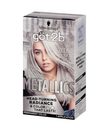 Got2b Metallic Permanent Hair Color, M71 Metallic Silver