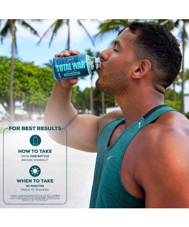 REDCON1 Total War Ready to Drink Preworkout Strawberry Kiwi - 350mg of Fast Acting RTD Caffeine - Beta Alanine + Citrulline Malate for Increased Pump - Keto Friendly Workout Drink (12 Servings) - Buy Online on GoSupps.com