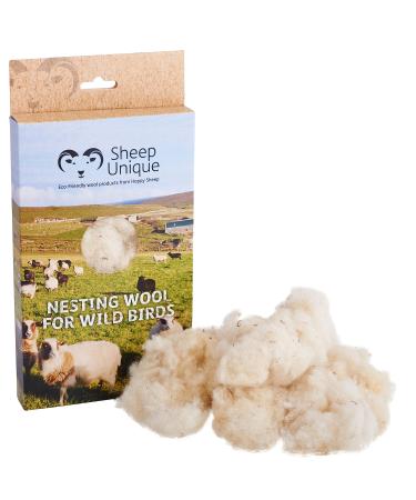 Bird nesting material - 100% pure natural British wool. Soft warm and eco-friendly - made only from high-welfare sheep wool ethically farmed in Orkney. - Buy Online on GoSupps.com