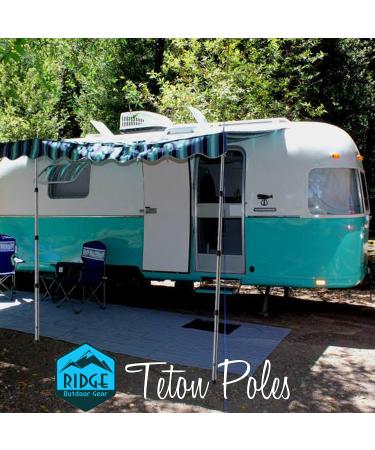 Ridge Outdoor Gear Adjustable Telescoping Tarp Tent Poles - Blue | 250cm | Portable & Collapsible for Camping - Buy Online on GoSupps.com