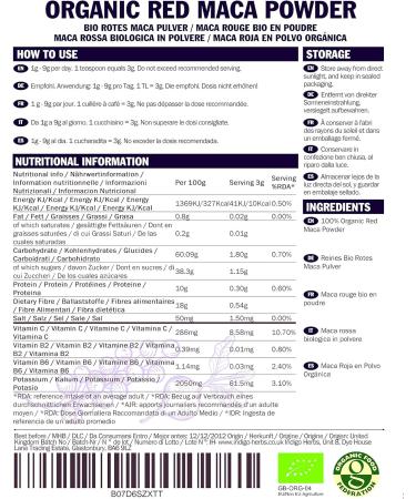 Indigo Herbs Organic Red Maca Root Powder 1kg | Ancient Peruvian Superfood | Adaptogen - Buy Online on GoSupps.com