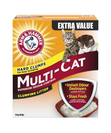 ARM & HAMMER Multi-Cat Litter Superior Odour Control 18-kg