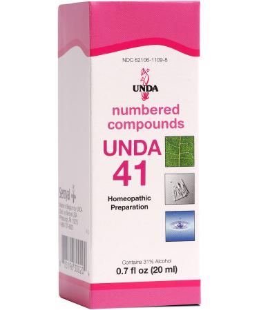 UNDA 41 Numbered Compounds | Homeopathic Preparation | 0.7 fl. oz.