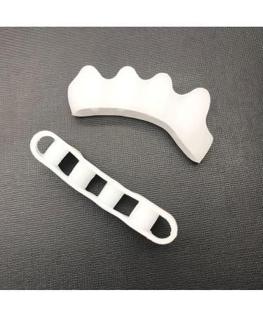 Alinzo Gel Toe Savers | Orthopedic Hallux Valgus & Hammer Toe Correction | White Foot Bandage for Pain Relief - Buy Online on GoSupps.com
