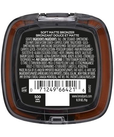 L'Oreal Paris Infallible 24H Fresh Wear Bronzer - Waterproof Soft Matte Longwear - Dark 0.31 oz - International Shipping Available - Buy Online on GoSupps.com