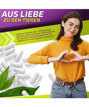 Buy Vita2you Vitamin D3 + K2 - 180 Capsules | 10 000 IU D3 & 200 g K2 (MK-7) - Premium Quality K2Vital - International Shipping - Buy Online on GoSupps.com