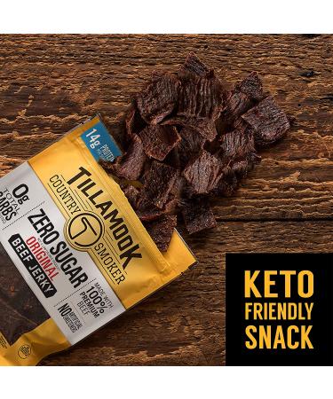 Tillamook Country Smoker Keto Friendly Zero Sugar Beef Jerky Original 2.2oz (4 Pack) - Buy Online on GoSupps.com