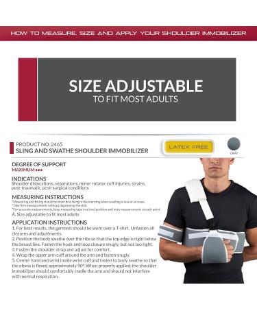 Buy OTC Sling Swathe Shoulder Immobilizer | Upper Arm Stabilizer for Fast Recovery - International Shipping Available - Buy Online on GoSupps.com