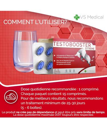 VS Medical Testobooster Extreme - Supplement for Men Immediate Ultra Strong Effect Improves Performance Stamina and Strength 100% Natural and Safe Pocket Packaging - Buy Online on GoSupps.com