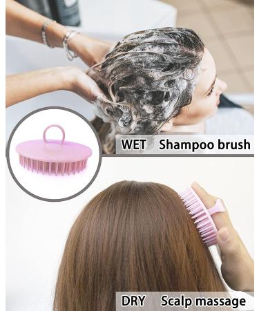 6 Pcs Hair Scalp Massager Shampoo Brush Set for Dandruff Relief - Soft Scalp Scrubber for Adults, Kids, and Pets - Buy Online on GoSupps.com