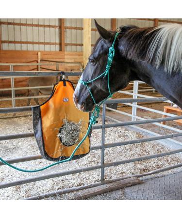 Majestic Ally 1/4" Rope 4 Knot Stiff Polyester Training Halter with 10 Matching Lead Rope for Horses Full (Red Full) Red Full - Buy Online on GoSupps.com