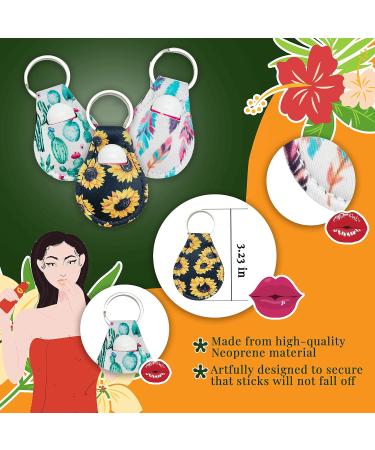 Shop 3-Piece Mini Lip Balm Keychain Holder | Perfect for Chapstick Carmex & More - Ideal for Travel & Bulk Use - Buy Online on GoSupps.com