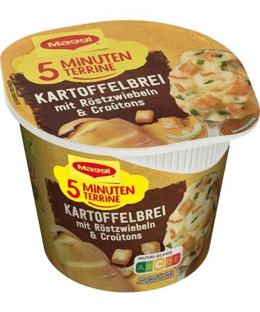 Buy Maggi 5-Minute Terrine Potato Porridge with Roasted Onions & Croutons - Instant Ready Meal Snack (8 Pack - 56g) - Buy Online on GoSupps.com