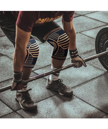 Copper Knee Brace for Men and Women - Compression Sleeve for Running, Gym, Sports - Arthritis Support - Large Size - Buy Online on GoSupps.com