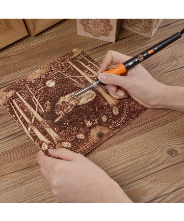 72 pcs Wood Burning Kit with Adjustable Temperature | Pyrography Pen for DIY Crafts | Wood Burner Tools Set for Adults & Beginners - Buy Online on GoSupps.com