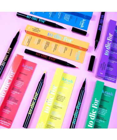  KRASH KOSMETICS KRASH KOSMETICS To Die For FierSX Orange Liquid Eyeliner - 24 Hour Long Lasting Waterproof Formula - Pigmented Colour Eyeliner - Fine Tip Felt Applicator - Vegan & Cruelty Free - Buy Online on GoSupps.com