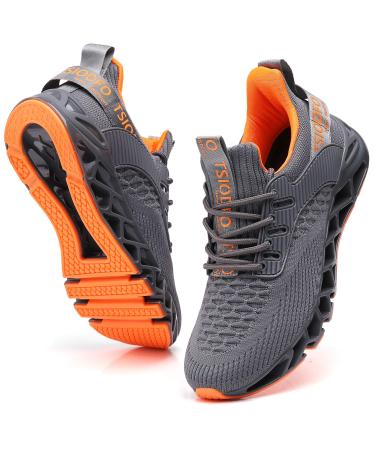 TSIODFO Men Sneakers Fashion Sport Running Athletic Tennis Walking Shoes 10.5 A069 Grey