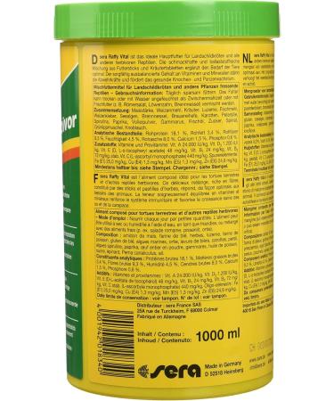 Buy Sera Herbs and Loops Nature 1 000 ml & Raffy Vital Nature 1 000 ml - Premium Herbal Diet for Herbivore Reptiles | International Shipping Available - Buy Online on GoSupps.com