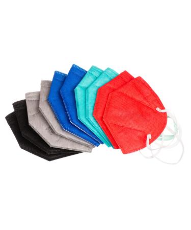 Promedicalcare.Mundship FFP2 Mask colored mouth protection mask FFP2 colorful masks mouth protection ffp2 (single packed) 100 pack mixed colors urban