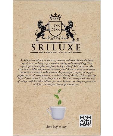 SRILUXE - Premium Quality Ceylon Organic Loose leaves Green Tea | Sri Lankan Luxury Tea | Freshly Harvested 100% Natural Tea | Detox Tea High in Antioxidants (Green Loose Leaves 250g) - Buy Online on GoSupps.com