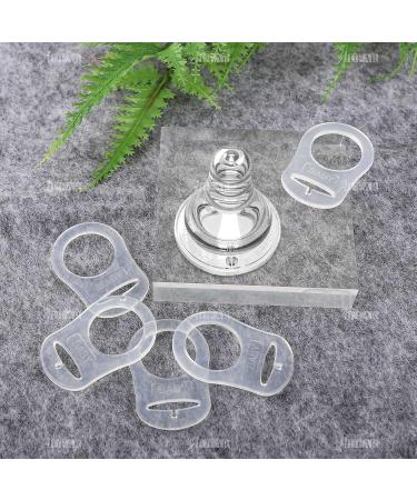 AUEAR 20 Pack Transparent Silicone Baby Pacifier Clips - Secure Baby Pacifier Holder for Easy Use - Buy Online on GoSupps.com
