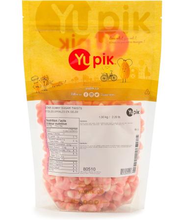 Yupik Gummy Star Sugar Twists 1 kg Gluten-Free Sugary Coating Strawberries & Cream Flavor Chewy Star-Shaped Gummies Sweet Candy Delicious Snack Ideal for Gifting Holidays & Baking 1 kg (Pack of 1) - Buy Online on GoSupps.com