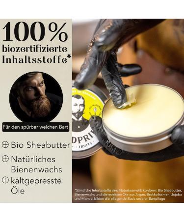 Beardpride Bartbalm - Original Beard Balm for Men | Natural Shea Butter & Oils | 28g Gift from Barbershop - Buy Online on GoSupps.com