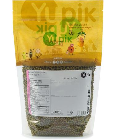 Yupik Organic Mung Beans 1 Kilogram 6 Count 1 kg (Pack of 6) - Buy Online on GoSupps.com