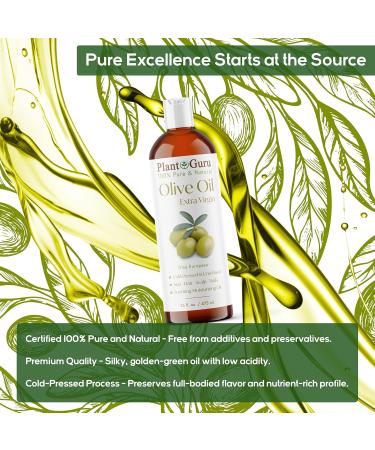Olive Oil Extra Virgin 4 fl. oz. 100% Pure & Natural Unrefined Carrier Oil - Cold Pressed Nourishing for Skin and Hair Care Rich Flavor for Cooking and Beauty Routine - Buy Online on GoSupps.com