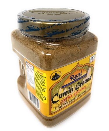 Rani Cumin (Jeera) Powder Spice 16oz (1lb) 454g PET Jar - All Natural, Vegan, Gluten-Friendly, NON-GMO - Indian Origin - 1lb Pack - Buy Online on GoSupps.com