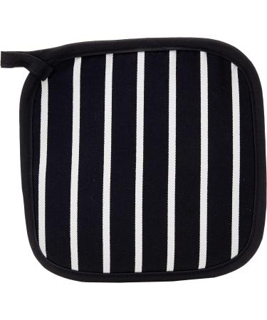Classic Butcher's Stripe Navy Blue Cotton Pot Grab - 100% Cotton - Buy Online on GoSupps.com