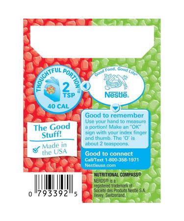 Nerds Tiny tangy crunchy candy with watermelon and cherry - 1.65 Oz - Buy Online on GoSupps.com