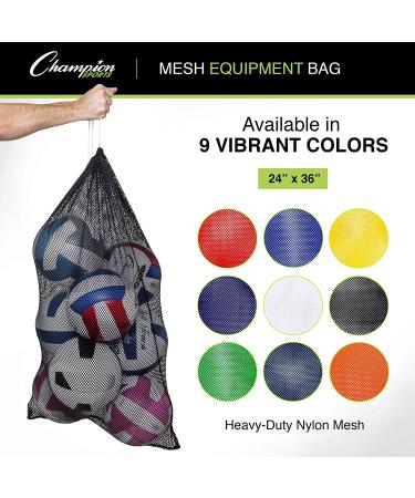 Champion Sports Mesh Sports Equipment Bag 24" X 36" Red - Buy Online on GoSupps.com