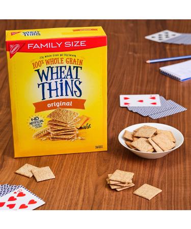 Wheat Thins Original Whole Grain Wheat Crackers Family Size 14 oz - 1 Pack - Buy Online on GoSupps.com