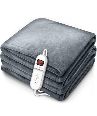 Sinnlein heating ceiling from Pl sch 160x120cm T V S d GS checked |Electrical thermal ceiling with automatic switch -off |Cuddly blanket |Timer function |9 temperature levels |Washable up to 40 C |Digital display 160 x 120 cm light gray