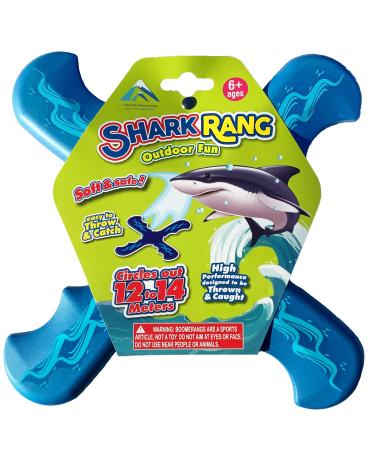 Shark Rang Boomerang - Great Beginner Boomerang for Kids or Adults. Soft and Safe.