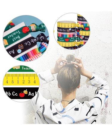 48-Piece Teaching Hair Tie Elastic Ribbon Ponytail Holder Set - Teacher Survival Kit Hair Accessories Gift for Women & Girls | Teachers Festival Christmas Gift - Buy Online on GoSupps.com
