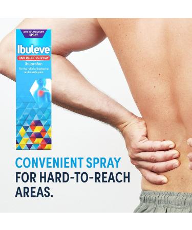 Ibuleve Pain Relief 5% Ibuprofen Spray - 35ml: Anti-Inflammatory Relief for Joint Pain, Sprains, Backache, Muscular Pains, and Sports Injuries - Buy Online on GoSupps.com