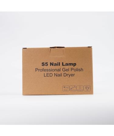54W UV LED Nail Lamp for Gel Nail Curing | 3 Timers, LCD Display, Smart Sensor | USB Plug | Fingernail & Toenail Dryer (White) - Buy Online on GoSupps.com