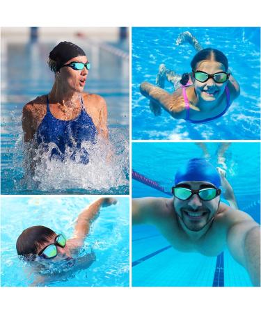 Bezetee UV Protection Swimming Goggles - Anti-Leak Adjustable Silicone Eyewear for Adults & Youth - Includes Case - Buy Online on GoSupps.com